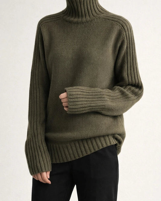 Solid Color Comfortable Loose Long Sleeve Top Temperament Sweater | JRSEE:8e882dc8-c34f-4db8-b9c3-924540f869ea