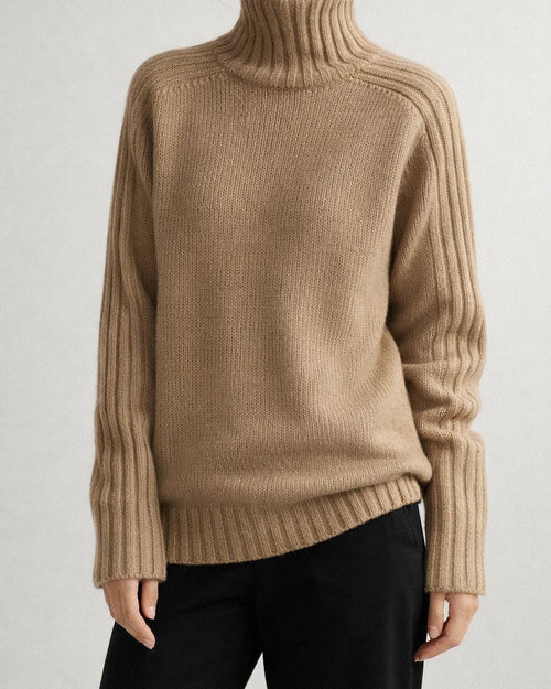 Solid Color Comfortable Loose Long Sleeve Top Temperament Sweater | JRSEE:e20c38d0-2d5c-4157-bf3f-a28f9f06e250