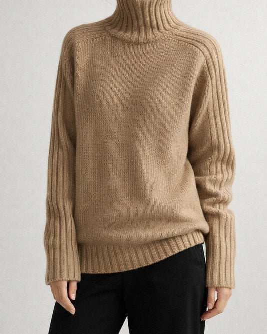 Solid Color Comfortable Loose Long Sleeve Top Temperament Sweater | JRSEE:e20c38d0-2d5c-4157-bf3f-a28f9f06e250