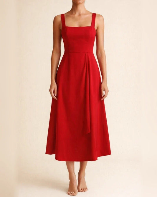Solid Color Halter Simple Sexy Backless Dress | JRSEE:e2b8a2ec-f79c-4073-b000-66e2a741df41