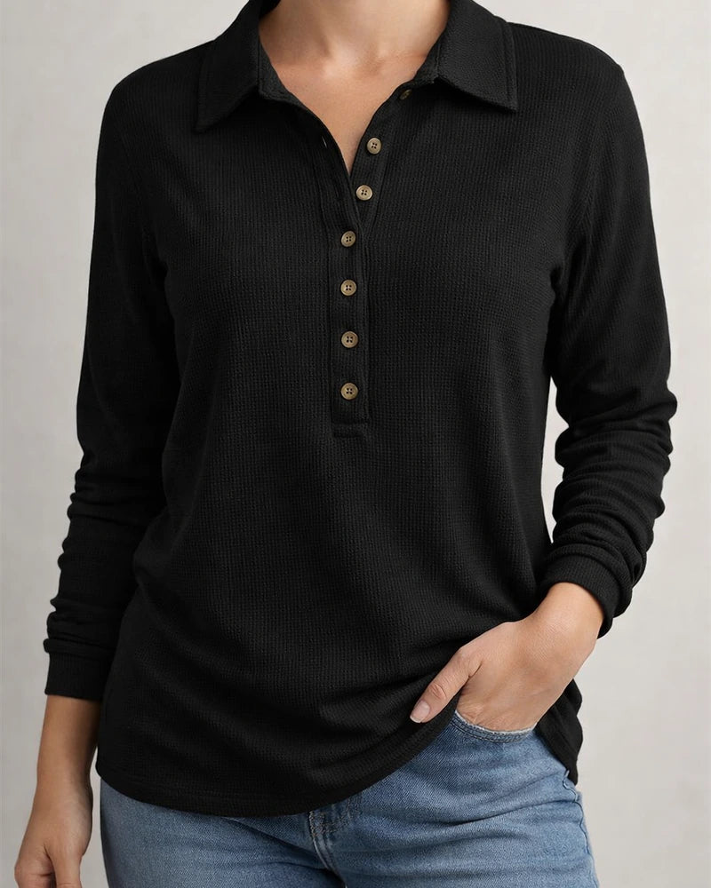 Solid Color Knit Sweater Women Lapel Long-sleeved Bottoming Tops New Fall and Winter | JRSEE:22e8133d-f88a-4b30-a2ae-553b7f97a88e