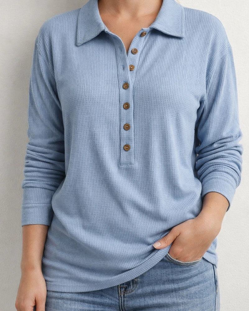 Solid Color Knit Sweater Women Lapel Long-sleeved Bottoming Tops New Fall and Winter | JRSEE:b07371f4-ee52-430d-b5fe-be7800913f07
