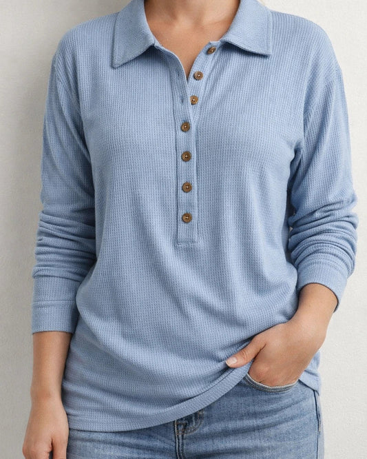 Solid Color Knit Sweater Women Lapel Long-sleeved Bottoming Tops New Fall and Winter | JRSEE:b07371f4-ee52-430d-b5fe-be7800913f07