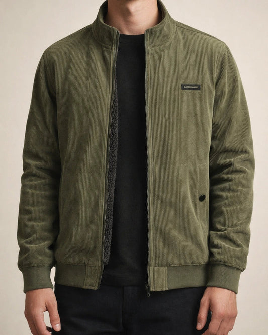 Solid Color Padded Thickened Cotton Jacket Men's Middle-aged Loose Casual Workwear Multi-pocket Corduroy Lapel Jacket Male | JRSEE:68541daa-0985-4e74-9a02-918730899580