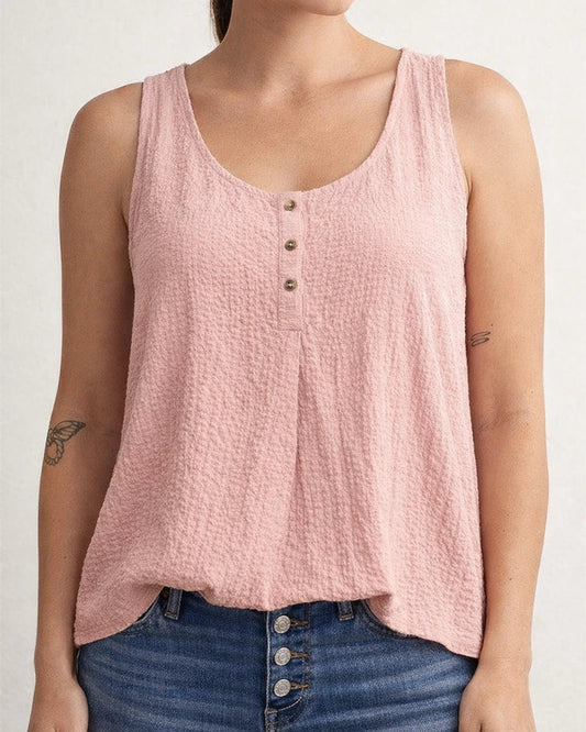 Solid Color Short-sleeved Round Neck Shirt Cotton Linen Shirt Women's White Black Pink Gray Blue | JRSEE:c51ead2a-f1f2-4070-a452-a2ddf6532967