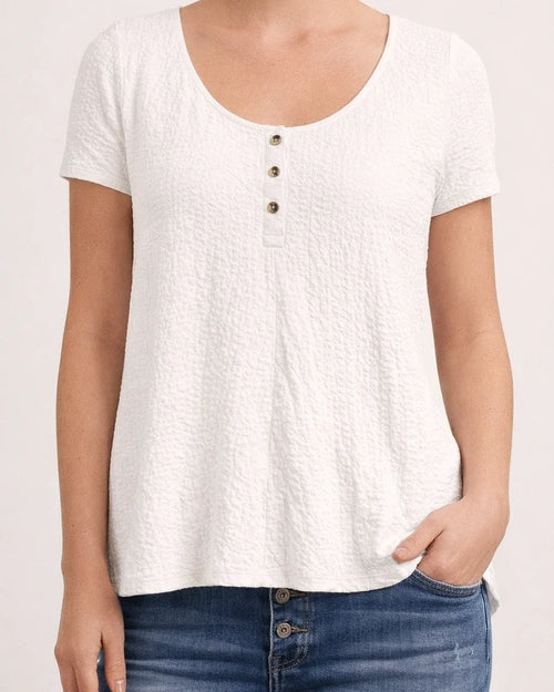 Solid Color Short-sleeved Round Neck Shirt Cotton Linen Shirt Women's White Black Pink Gray Blue | JRSEE:588798a8-fadd-4811-95de-b375961ed0a6