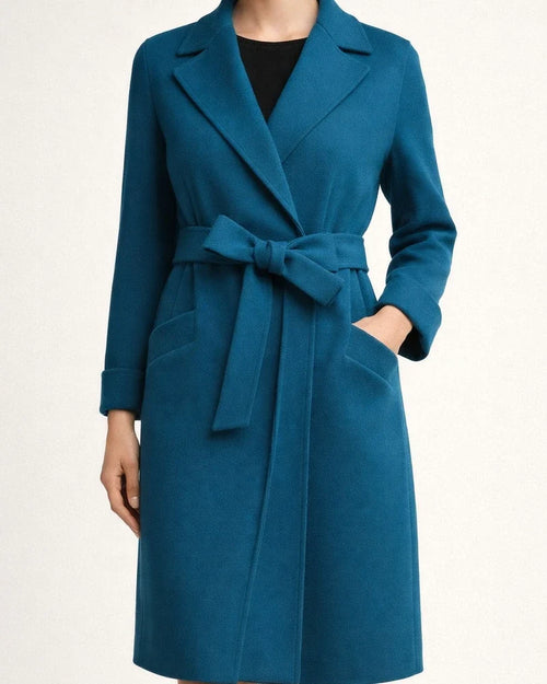 Solid Colour Fashion Lapel Woolen Coat | JRSEE:fbd837c1-4711-424b-af3a-1b84e5edb71b