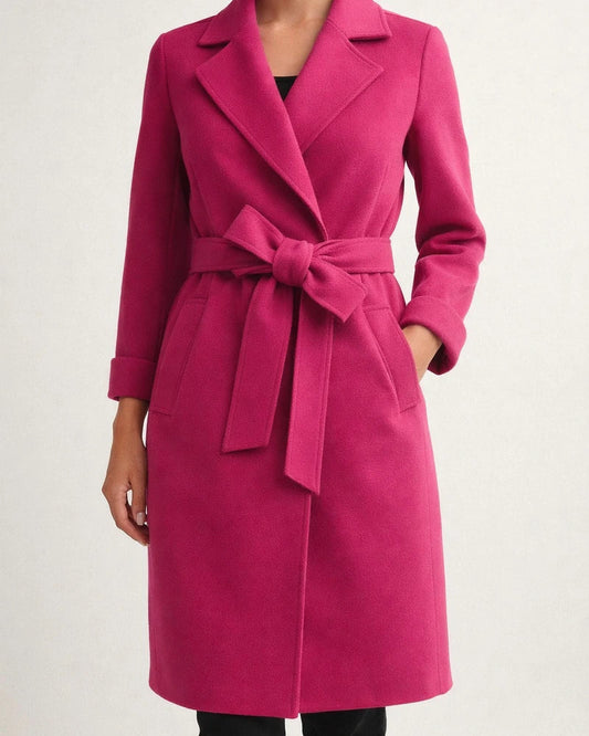 Solid Colour Fashion Lapel Woolen Coat | JRSEE:b1ffbcc9-c237-44e4-9121-f52ebe33477a