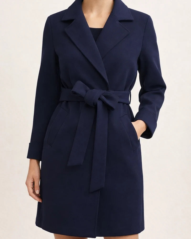 Solid Colour Fashion Lapel Woolen Coat | JRSEE:3512c768-8ab6-49e1-a1b9-a4acac9c9b4f