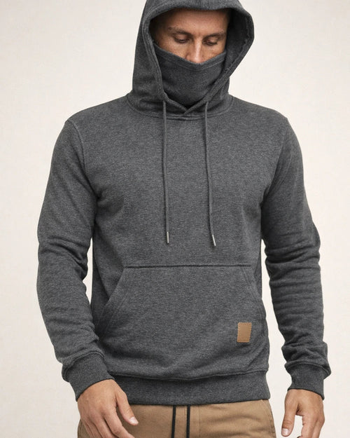 Sportswear Men's Hooded Long-sleeved Fleece Sweater Men's Mask Sweater | JRSEE:01d6d1ca-e043-449d-840d-ca22cbd4e023