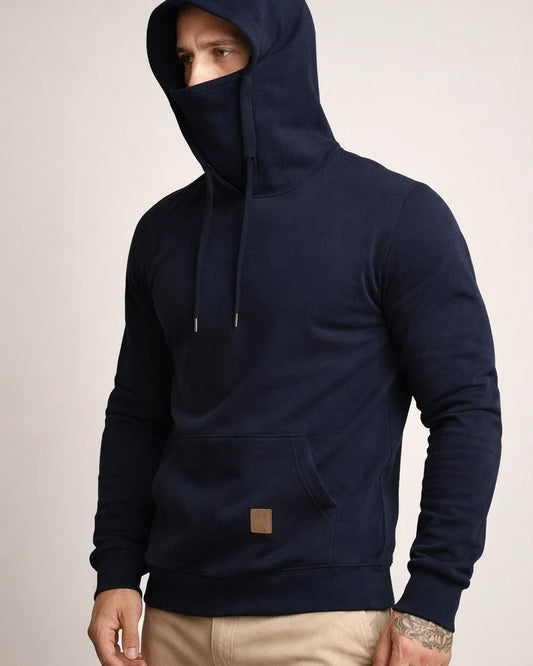 Sportswear Men's Hooded Long-sleeved Fleece Sweater Men's Mask Sweater | JRSEE:030c1580-6d43-4530-9731-05fdaa6dedf7