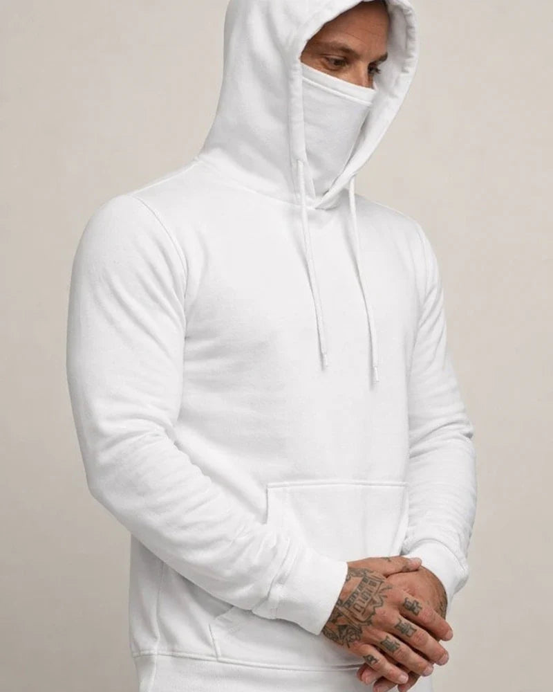 Sportswear Men's Hooded Long-sleeved Fleece Sweater Men's Mask Sweater | JRSEE:7d7f38ad-0c90-4cdb-ab6a-c66db4febd61