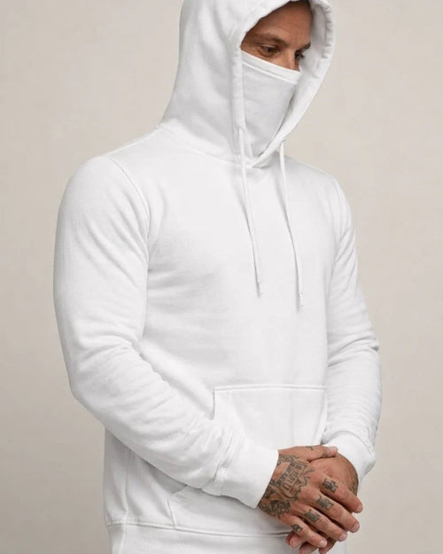 Sportswear Men's Hooded Long-sleeved Fleece Sweater Men's Mask Sweater | JRSEE:7d7f38ad-0c90-4cdb-ab6a-c66db4febd61
