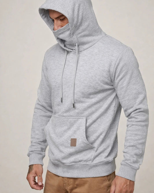 Sportswear Men's Hooded Long-sleeved Fleece Sweater Men's Mask Sweater | JRSEE:0136fff0-5493-4539-8ed5-00c46669ec9a