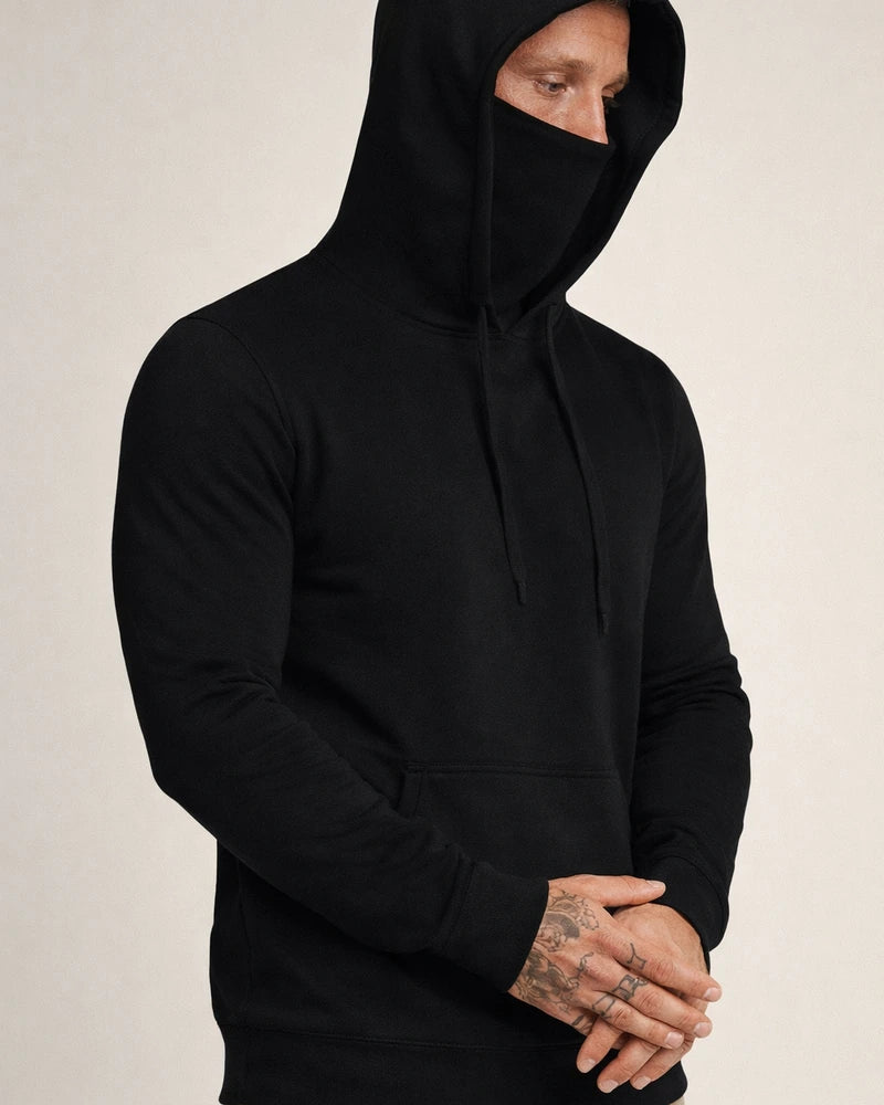 Sportswear Men's Hooded Long-sleeved Fleece Sweater Men's Mask Sweater | JRSEE:dbd915f5-3008-47af-af95-45bb04ee8f2f