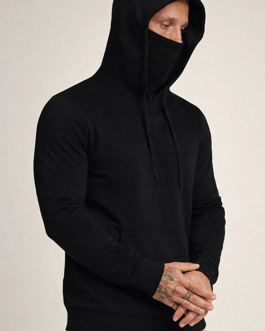 Sportswear Men's Hooded Long-sleeved Fleece Sweater Men's Mask Sweater | JRSEE:dbd915f5-3008-47af-af95-45bb04ee8f2f