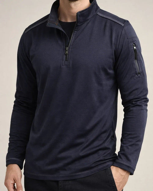 Spring and Autumn Models Men's Outdoor Zipper Long-sleeved Solid Color T-shirt | JRSEE:bd784c62-0f1c-4000-99a6-264d7aa518cf
