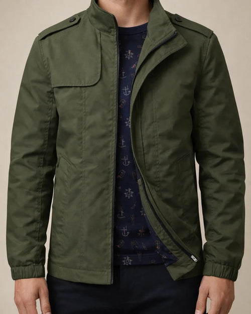 Spring and Autumn models of men's casual jackets stand-up collar work jacket solid color shoulder badge flight suit outerwear men's clothing | JRSEE:8641d0fa-dc75-4531-9ffc-e4e21cb6facf