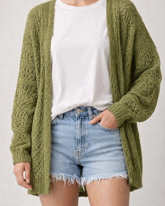 Spring and Autumn New Fashion Ladies Cardigan Long-sleeved Skeleton Jacket | JRSEE:fee9fbb5-1e31-43e6-a584-c479a1a00c04