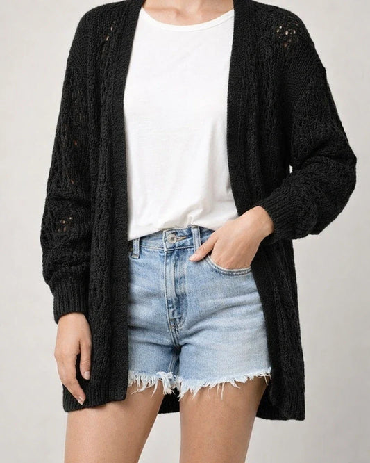 Spring and Autumn New Fashion Ladies Cardigan Long-sleeved Skeleton Jacket | JRSEE:9ee0135c-c82d-4e23-acf9-3e831380ddf4