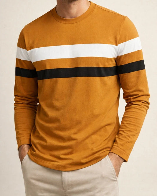 Spring and Autumn New Men's Casual Round Neck Long-sleeved T-shirt Fashion Sports Bottoming Shirt Tops | JRSEE:c5e13a0f-da7a-48dd-b0c1-f38c4e26b871