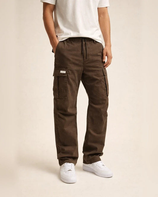 Spring and Autumn New Men's Overalls Drawstring Pockets Casual Pants | JRSEE:a134d420-0550-4567-ac3a-bdfc40f171f3