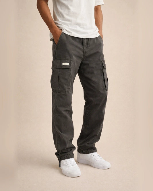 Spring and Autumn New Men's Overalls Drawstring Pockets Casual Pants | JRSEE:9682d01e-e1d4-4cc0-84cd-81cfcf129d2f