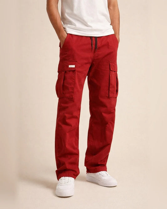 Spring and Autumn New Men's Overalls Drawstring Pockets Casual Pants | JRSEE:5e62c322-f360-4c4d-94b4-b1dd4f8c71b9