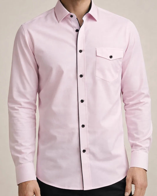 Spring and Autumn Summer Explosion Models Fashion Business Casual Slim Type Long-sleeved Shirt Youth Trend Solid Color Shirt | JRSEE:20f428c9-9f4b-440f-909c-4e25054586f1