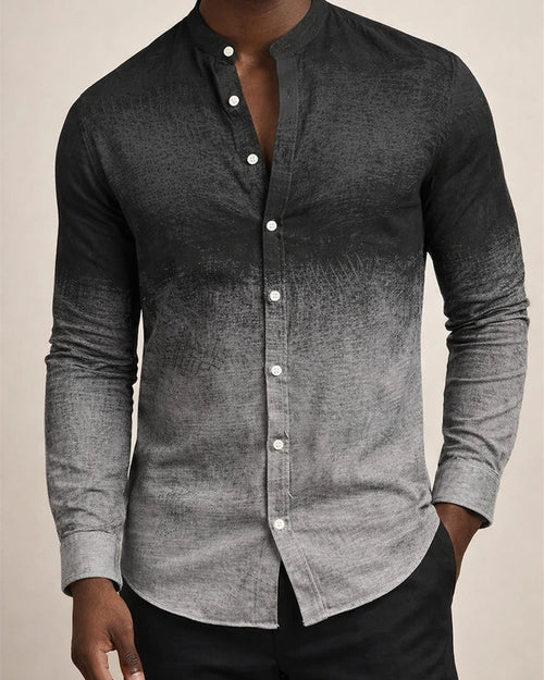 Spring and Fall Gradient Men's Casual Long-sleeved Collar Shirt | JRSEE:a5e32889-cab6-485c-b054-75f031e0033a