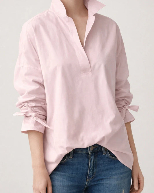 Spring and Summer Ladies Long-sleeved Shirt European and American Women's Street Fashion Loose Solid Color Big Size Shirt Women | JRSEE:d5344129-a529-4df8-9214-88b81c8c43b6