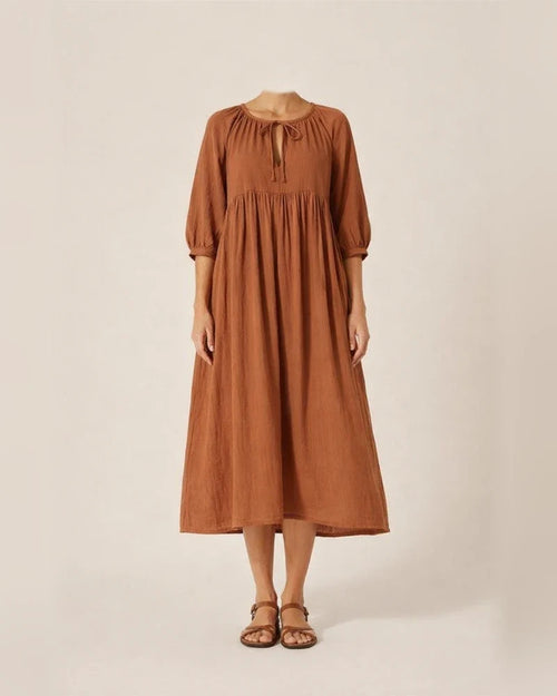 Spring and Summer Loose Casual Women's Lantern Sleeves Tied Rope Plus Size Dresses | JRSEE:5128ed1f-2111-4fde-871c-234ef37ffdf7
