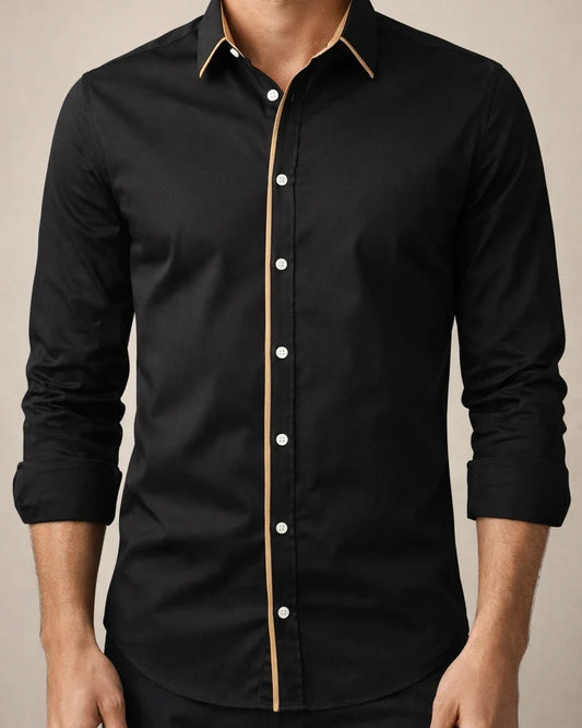 Spring and Summer Men's New Men's Casual Shirt Men's Long-sleeved Business Shirt | JRSEE:95e60482-1201-4b2a-b53d-652158fc611f