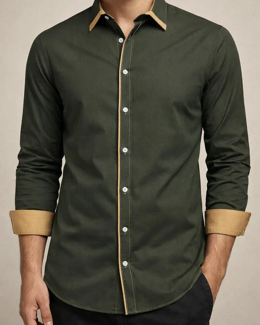Spring and Summer Men's New Men's Casual Shirt Men's Long-sleeved Business Shirt | JRSEE:4f9c4b0e-b5e9-4ed5-9759-44cbc3d151e3
