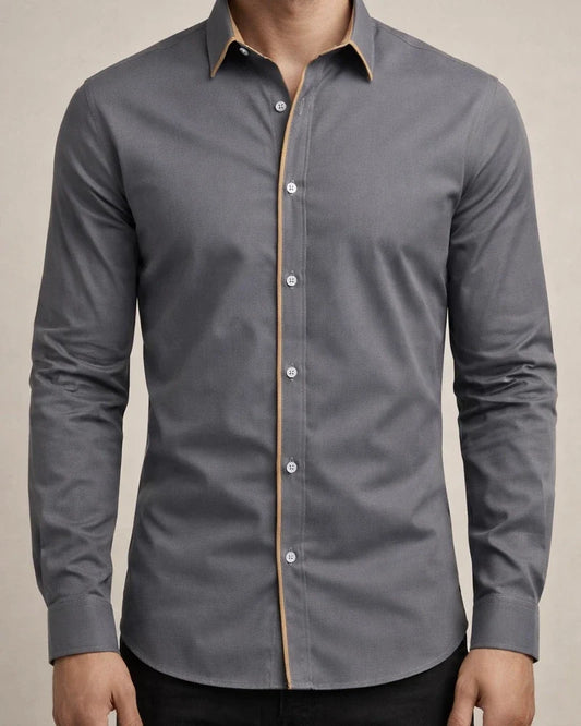 Spring and Summer Men's New Men's Casual Shirt Men's Long-sleeved Business Shirt | JRSEE:f970f01b-4cf6-437a-9187-d1b5f7eafd32