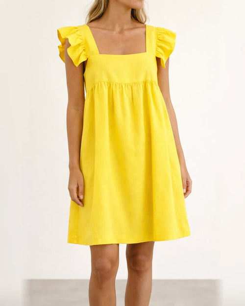 Spring and Summer New Hot Seller Collar Pocket Casual Women Loose Solid Color Princess Dress Sleeveless Commuter Style Dress | JRSEE:1b66f89d-b076-404f-b952-1e55156f168d