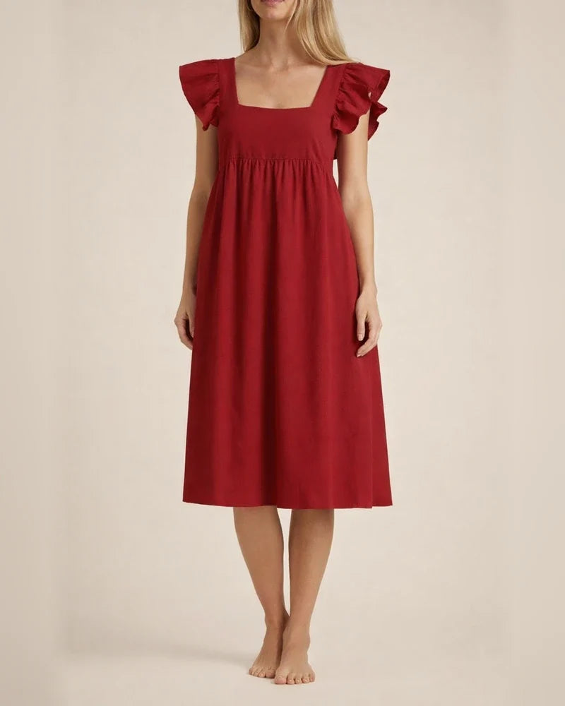 Spring and Summer New Hot Seller Collar Pocket Casual Women Loose Solid Color Princess Dress Sleeveless Commuter Style Dress | JRSEE:fca5454e-6682-4b8d-b94f-0d2382562206