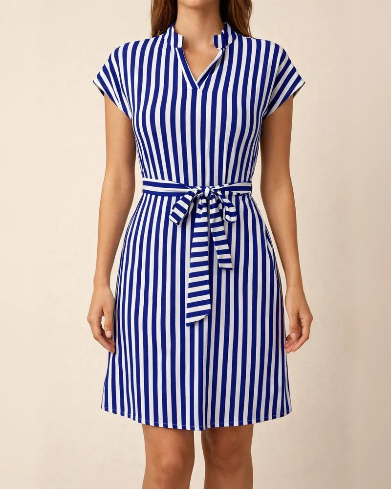 Spring and Summer New Women's Sleeveless Striped Tie Dresses | JRSEE:d68d372e-a2e0-44eb-9ca8-e604a1e2d78e