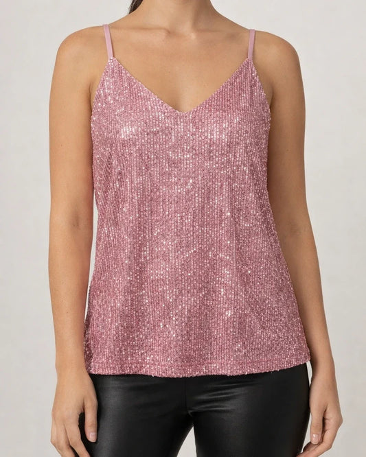 Spring and Summer Women's New V-neck Blouse Hot Gold Piece of Halter Casual Sexy Tank Tops | JRSEE:15595d5a-f306-45cd-ab20-585d9c5fef5e