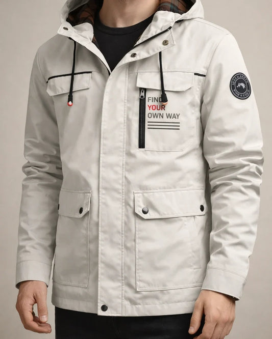 Spring/Fall New Arrival Casual Lightweight Waterproof Mid-Length Men's Hooded Trench Coat Jacket | JRSEE:4eeabf50-82ed-49de-98fc-25d1165188b3
