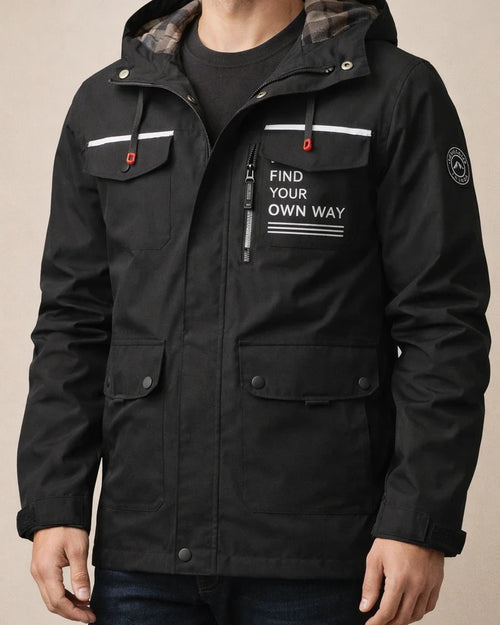 Spring/Fall New Arrival Casual Lightweight Waterproof Mid-Length Men's Hooded Trench Coat Jacket | JRSEE:392512b7-7df2-4e87-81f9-3b7a138356c8