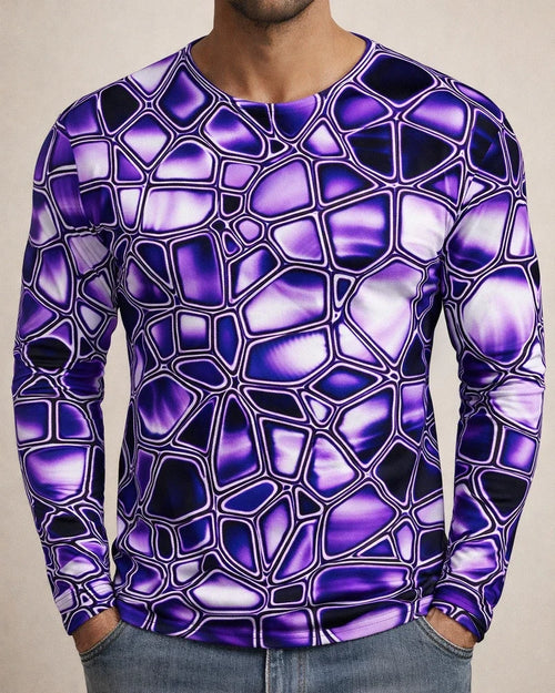 Spring/Fall New Arrival Men's Casual Long-Sleeve 3D Printed T-Shirt | JRSEE:82621d55-8c04-4e12-9999-93917273fa11