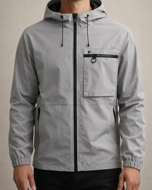 Spring/Fall New Arrival Men's Casual Waterproof Outdoor Jacket Solid Color Windbreaker | JRSEE:d1ab3517-6363-46b1-8a07-b14b92245e9a