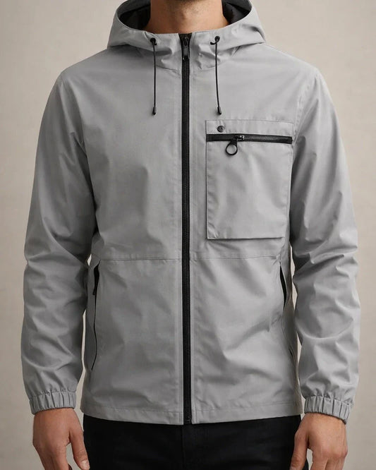 Spring/Fall New Arrival Men's Casual Waterproof Outdoor Jacket Solid Color Windbreaker | JRSEE:d1ab3517-6363-46b1-8a07-b14b92245e9a