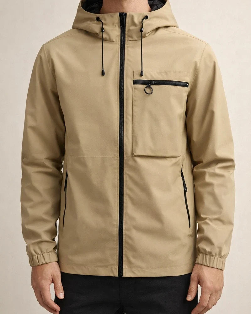 Spring/Fall New Arrival Men's Casual Waterproof Outdoor Jacket Solid Color Windbreaker | JRSEE:fe3bf5a0-4d46-4763-a094-3f905deb16af