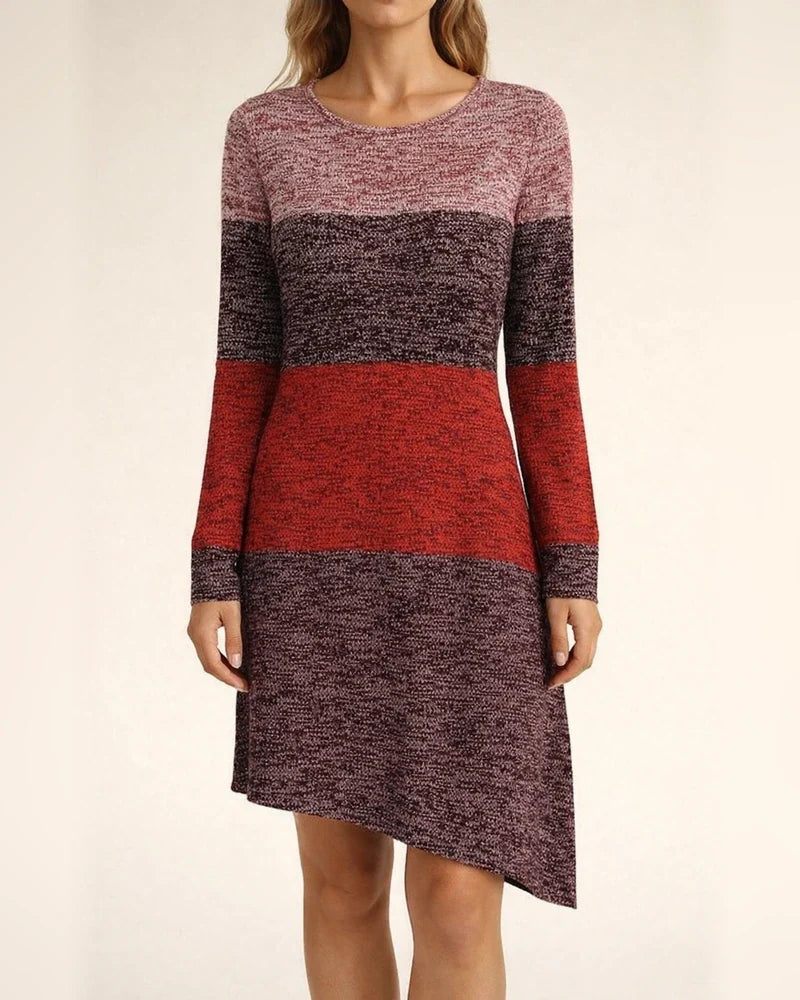 Spring/Fall Women's Crew Neck Long Sleeve Casual Comfort Dress Printed Dress | JRSEE:1cf06e41-4e3b-4059-a77c-fcd70795e0e0
