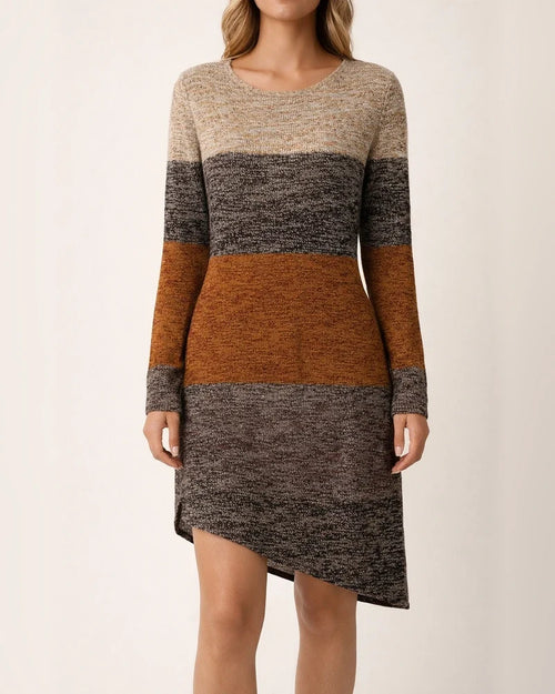Spring/Fall Women's Crew Neck Long Sleeve Casual Comfort Dress Printed Dress | JRSEE:b767026a-a5f3-41df-969f-db84bc66ebb0