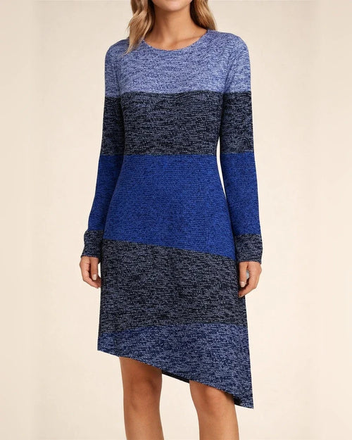 Spring/Fall Women's Crew Neck Long Sleeve Casual Comfort Dress Printed Dress | JRSEE:cbd8cf90-6881-4339-8f4e-83182b96a5a2