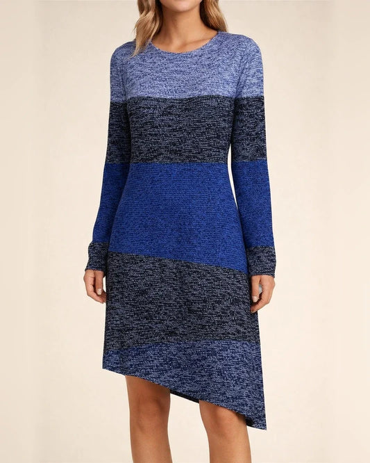Spring/Fall Women's Crew Neck Long Sleeve Casual Comfort Dress Printed Dress | JRSEE:cbd8cf90-6881-4339-8f4e-83182b96a5a2