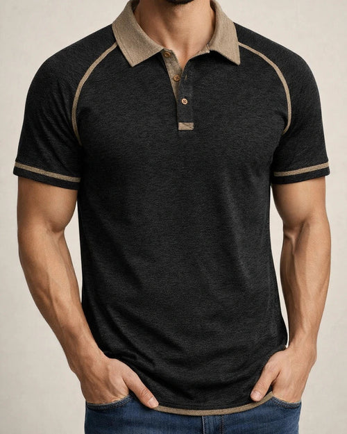 Spring Men's Short-sleeved Lapel Henry T-shirt Men's POLO Bottoming Shirt | JRSEE:8a2f18fe-823d-474b-9cd6-83a503a9c0c4